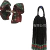 New bow false hair band with small beads, red and green bow wig accessory, princess hair band NEWLOOK details Picture